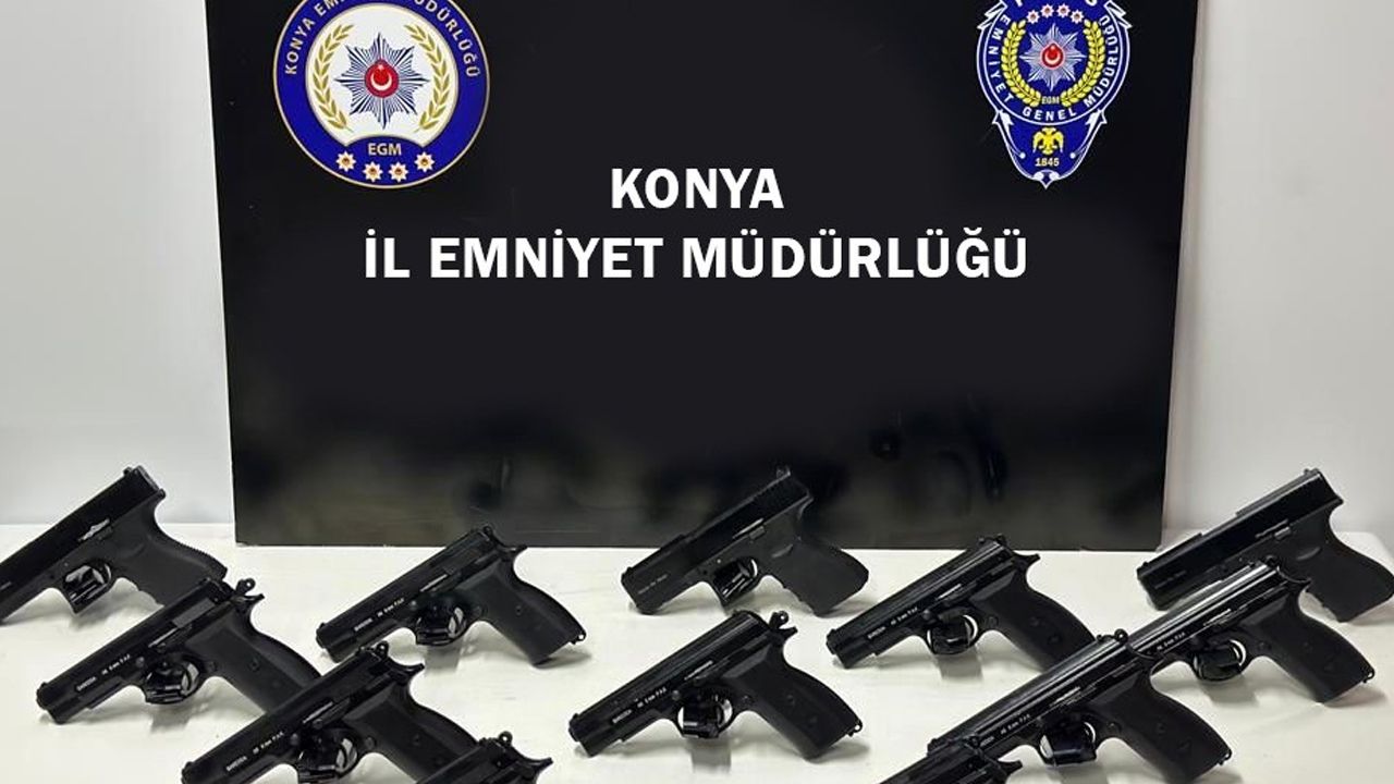Konya’da 41 ruhsatsız silah ele geçirildi