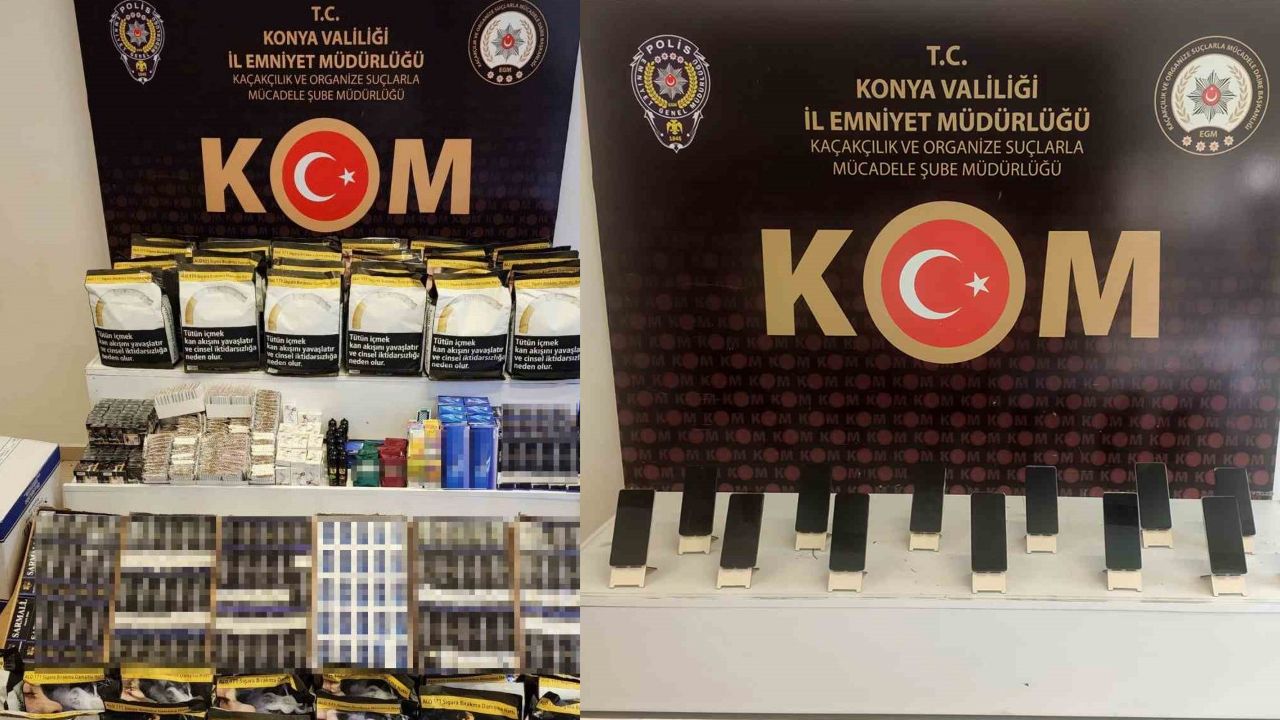 Konya'da kaçakçılık operasyonu: 7 şüpheli gözaltına alındı