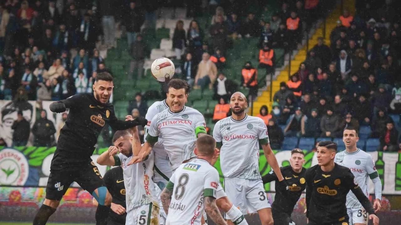 Konyaspor, Çaykur Rizespor deplasmanından 1 puanla döndü