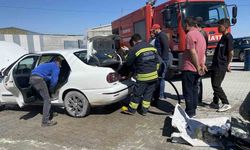 Konya'da egzoza kaynak yapılan otomobil yanmaktan son anda kurtuldu