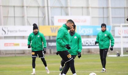Konyaspor, Samsunspor maçı hazırlıklarını yaptığı antrenmanla sürdürdü